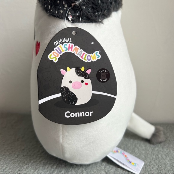 Connor Select Series Valentine’s Day Cow 8” Squishmallow - Picture 3 of 5